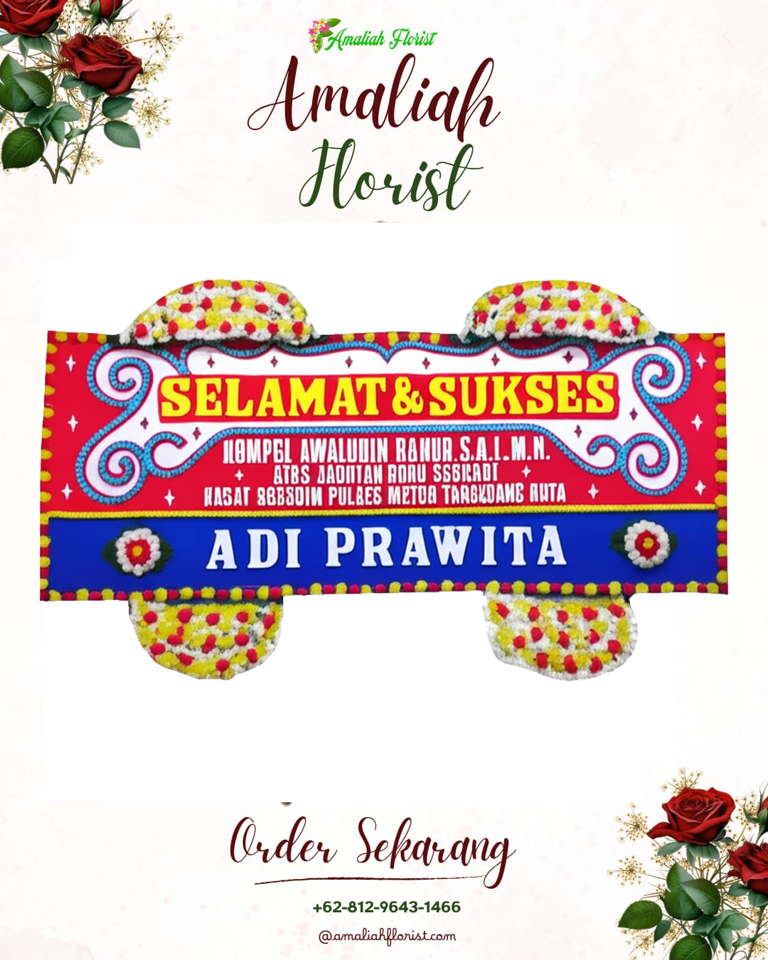 Papan Bunga Ucapan Selamat Parongpong